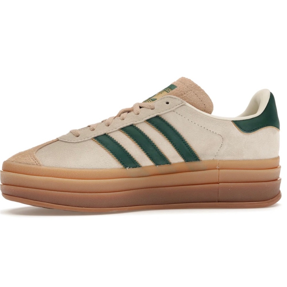 BRAND NEW!!! Never worn! Women’s size 7. Beige & Collegiate Green Gazelles